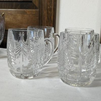 Mikasa Christmas Set with Red Goblets