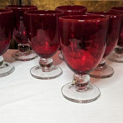 Mikasa Christmas Set with Red Goblets
