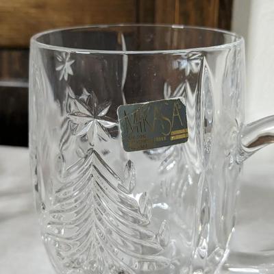 Mikasa Christmas Set with Red Goblets