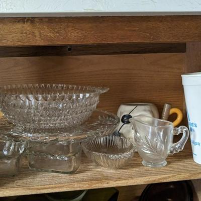 Contents of Upper North Kitchen Cabinets