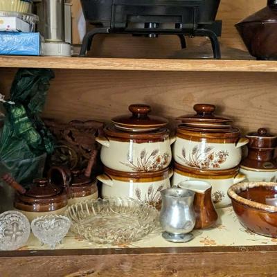 Contents of Upper North Kitchen Cabinets