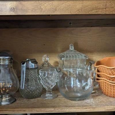 Contents of Upper North Kitchen Cabinets