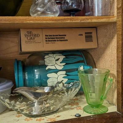 Contents of Upper North Kitchen Cabinets