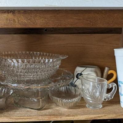 Contents of Upper North Kitchen Cabinets