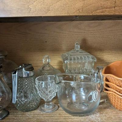 Contents of Upper North Kitchen Cabinets