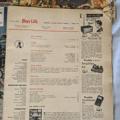 Boys Life Magazines and Vintage Kids School Workbooks