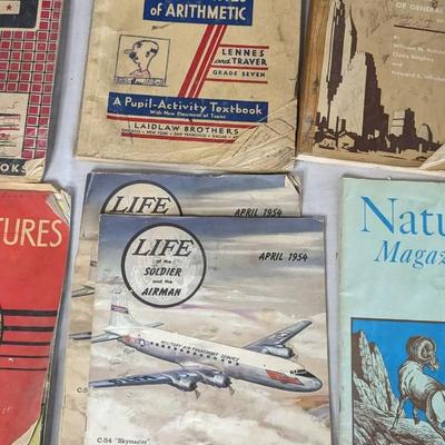 Boys Life Magazines and Vintage Kids School Workbooks