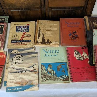 Boys Life Magazines and Vintage Kids School Workbooks