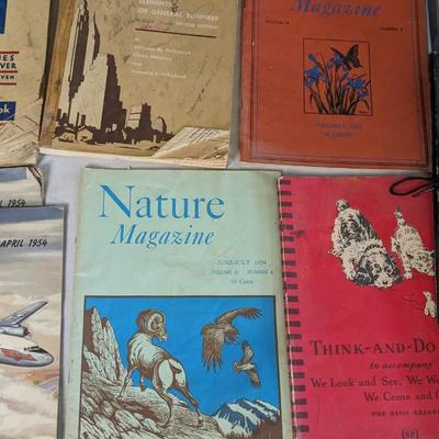 Boys Life Magazines and Vintage Kids School Workbooks