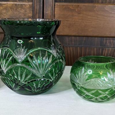 Czech Green Cut to Clear Green Crystal