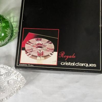 Czech Green Cut to Clear Green Crystal