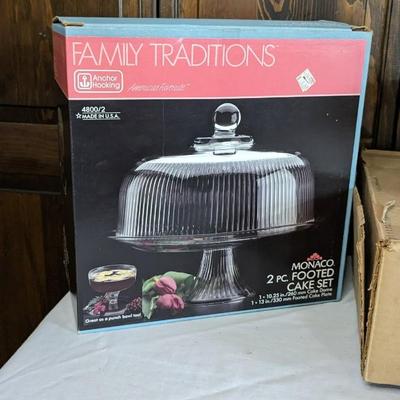 Stainless Mixing Bowls and Cake Plates