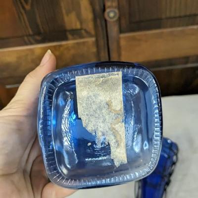 Blue and Red Decorative Glass Assortment