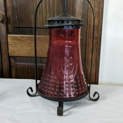 Blue and Red Decorative Glass Assortment