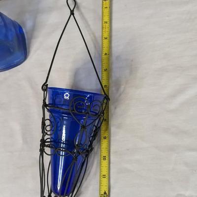 Blue and Red Decorative Glass Assortment