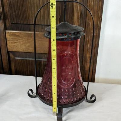 Blue and Red Decorative Glass Assortment