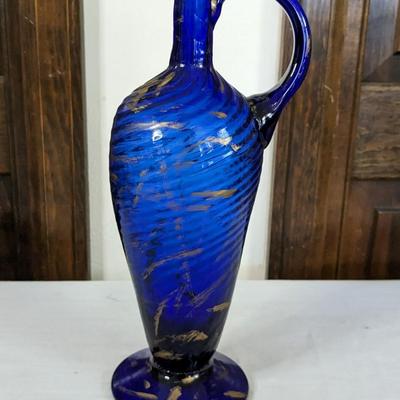 Blue and Red Decorative Glass Assortment