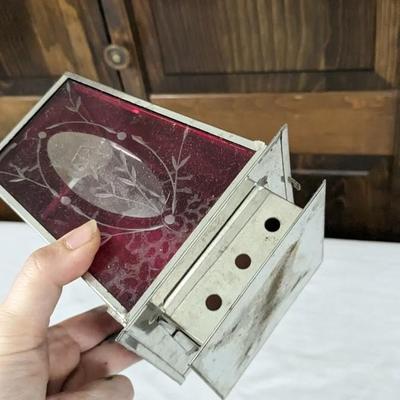 Blue and Red Decorative Glass Assortment