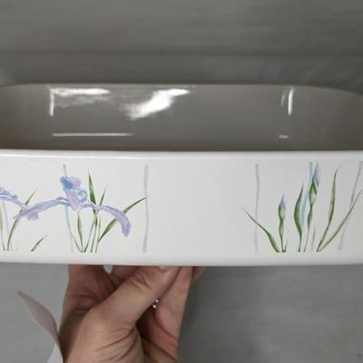 Corningware Shadow Iris Casserole Dishes