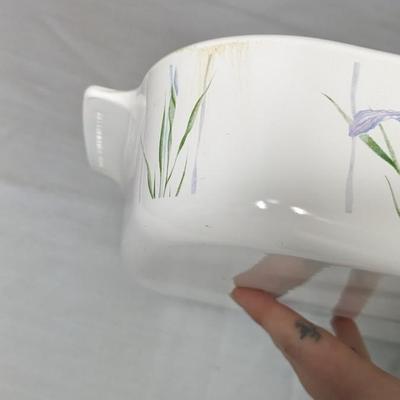 Corningware Shadow Iris Casserole Dishes