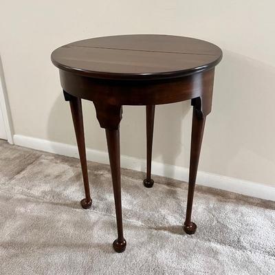HARDEN ~ Queen Anne Style Demilune Gate Leg Occasional Table ~ *Read Details