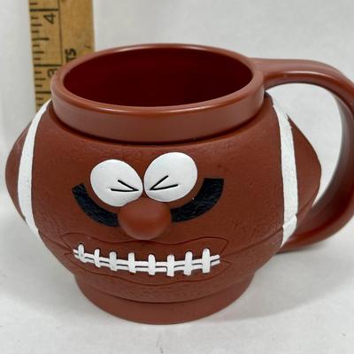 Football Plastic Face Coffee Mug
