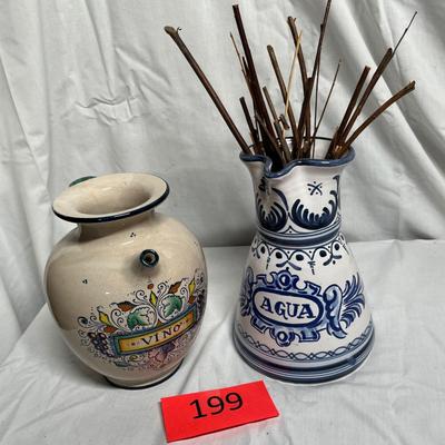 Italian Pottery pieces