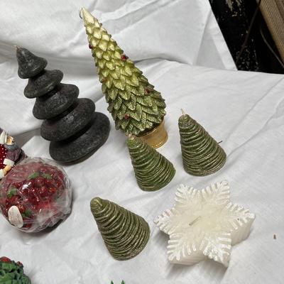 Lot of Christmas candles