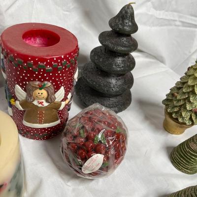 Lot of Christmas candles