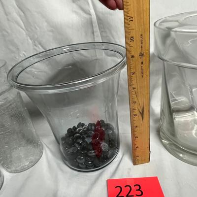 Glass planters/ vases
