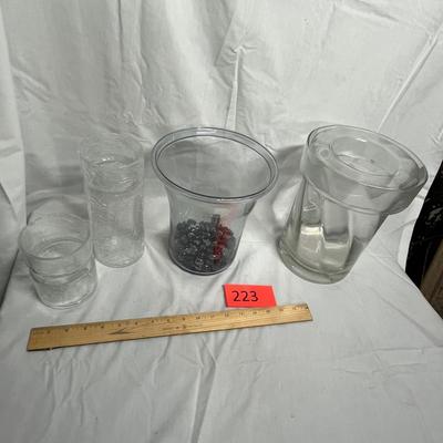 Glass planters/ vases