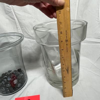 Glass planters/ vases