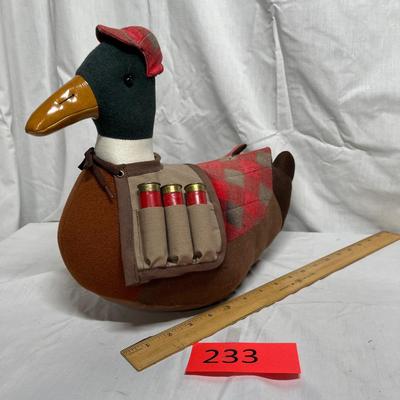 Plush duck decoy