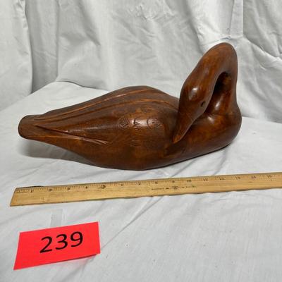 Antique looking wood duck decoy