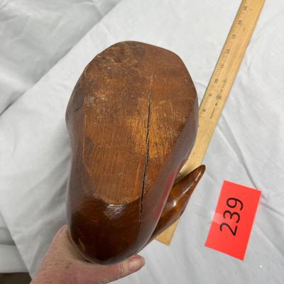 Antique looking wood duck decoy