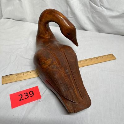 Antique looking wood duck decoy
