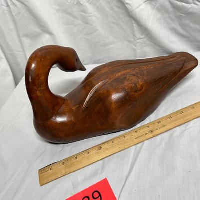 Antique looking wood duck decoy
