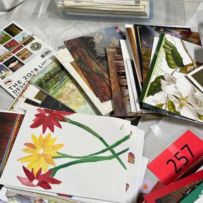 Tub of greeting cards