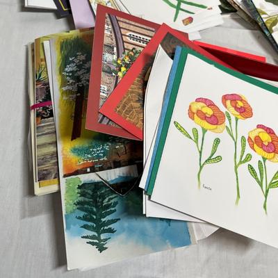 Tub of greeting cards