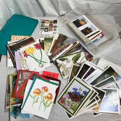 Tub of greeting cards