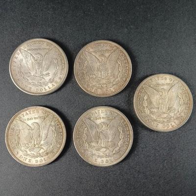 LOT 19: Set of (5) 1886-1898 Liberty Peace Dollar Coins