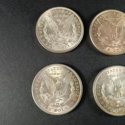 LOT 20: Set of (4) 1921 Morgan Silver Dollar Coins