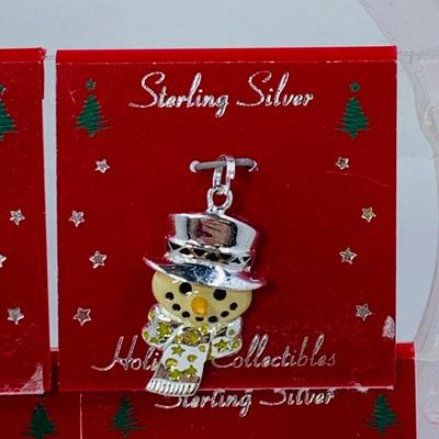 LOT 56: Elco Sterling Silver Charm Bracelet (NIB) & Sterling Silver Holiday Charms (NIP)