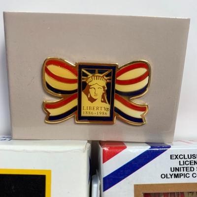 LOT 68: Olympic Pin Collection: Coco-Cola, Campbell Soups, Official Collectors Set, JC Penny & Others
