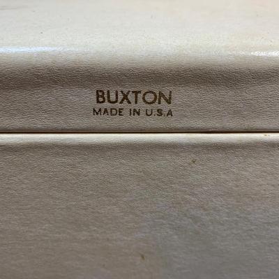 LOT 79: Buxton Jewelry Box Filled w/Jewelry, E.T. Jacket Pin, Pierced Earrings, Vintage Belt, E.T. Story Book & More