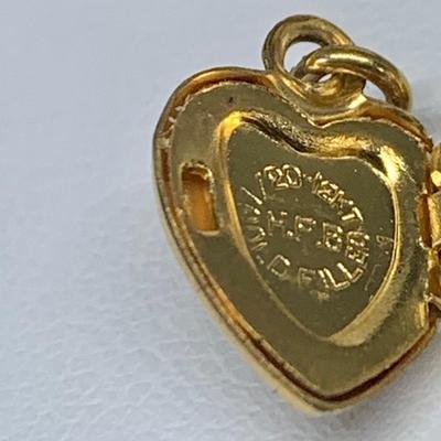 LOT 126: Vintage Locket Pendants: Gold-filled