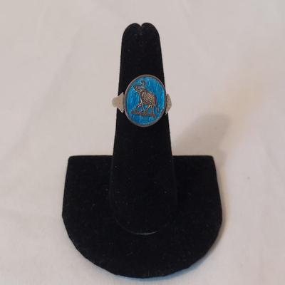 Sterling Silver Rings w/ Onyx Like Stones (P-BBL)