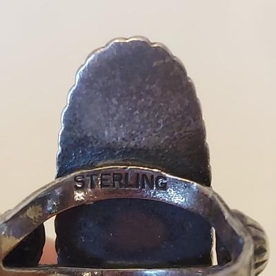 Sterling Silver Rings w/ Onyx Like Stones (P-BBL)