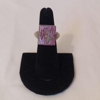 Sterling Silver Rings w/ Onyx Like Stones (P-BBL)