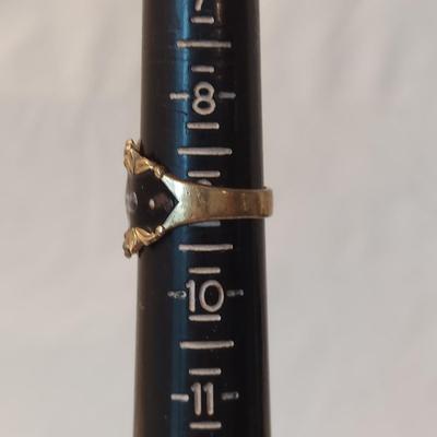 Sterling Silver Rings w/ Onyx Like Stones (P-BBL)